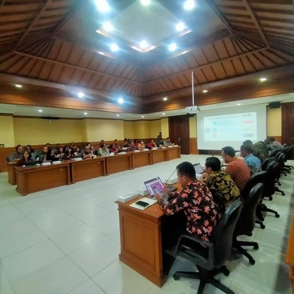 Rapat Pemantauan dan Evaluasi Capaian Program koordinasi Pemberantasan Tindak Pidana Korupsi TW. II - 2023 Pada Pemerintah Kabupaten Badung